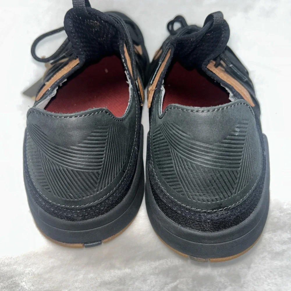 OLUKAI Mio Li Men's Athletic‎ Lace Up 2 in 1 Slide and Shoe Lava Rock- Size 15